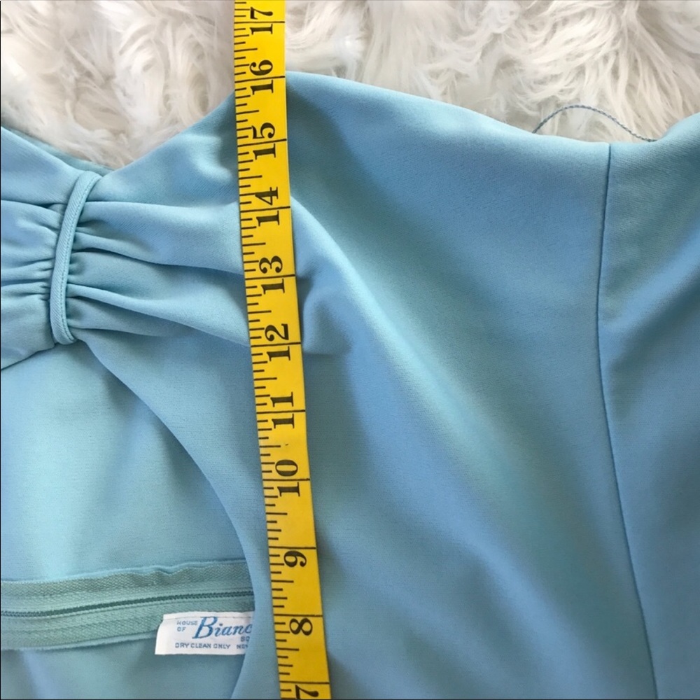 Vintage powder blue empire gown - Picture 6 of 6